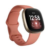 Fitbit Versa 3 van Google - Smartwatch voor dames/heren - met geïntegreerde GPS, 20 trainingsmodi, actieve zoneminuten en slaapanalyse - fitnesshorloge compatibel met Android / iOS - Oranje