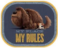 The Secret Life of Pets zonneschermen 44x36 cm donkerblauw 2 st