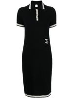 CHANEL Pre-Owned robe-polo en cachemire à logo CC (2004) - Noir - thumbnail