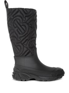 Burberry bottes de pluie Rotherfield à design matelassé - Noir