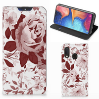 Bookcase Samsung Galaxy A20e Watercolor Flowers - thumbnail