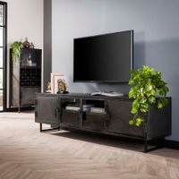 LifestyleFurn TV-meubel Rudi 180cm - Gun Metal - thumbnail