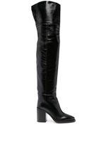 Paris Texas bottes Ophelia 95 mm en cuir - Noir - thumbnail