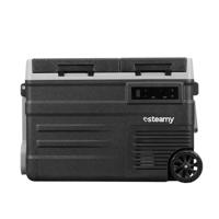 Steamy-E Dual Zone 45 Roller, Elektrische Compressor Koelbox met wielen, 41 Liter, 12V/230V, voor vriezen en koelen van -20 tot +20, ideaal voor op de camping