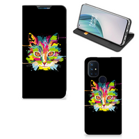 OnePlus Nord N10 5G Magnet Case Cat Color - thumbnail