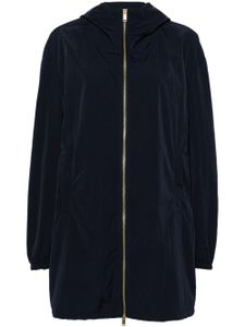 Fabiana Filippi parka à effet froissé - Bleu