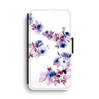 Waterverf bloemen: iPhone XS Max Flip Hoesje