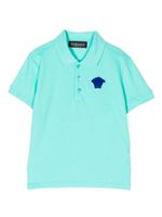 Versace Kids polo en coton à motif Medusa - Vert - thumbnail