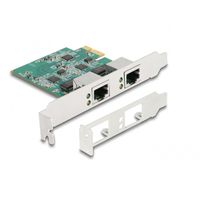 PCI Express x1 Card to 2 x RJ45 2.5 Gigabit LAN RTL8125 Netwerkadapter - thumbnail