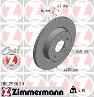 Remschijf Coat Z 200253620