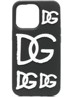 Dolce & Gabbana coque d'iPhone 13 Pro à logo imprimé - Noir