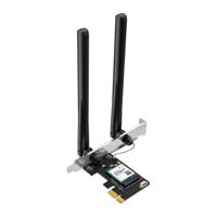 Mercusys MA70XE Wi-Fi 6 Bluetooth 5.4 PCIe-adapter, tot 1201 Mbit/s bij 5 GHz en 574 Mbit/s bij 2,4 GHz, 2 x high-performance antennes, WPA3, MU-MIMO, ondersteunt alleen Windows 11/10