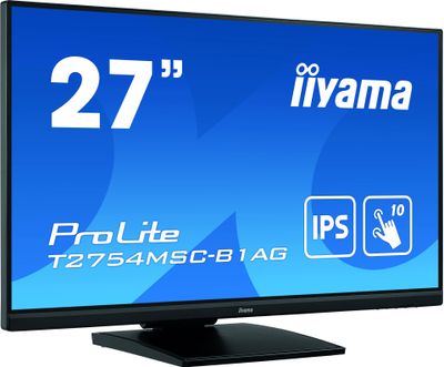 Iiyama ProLite T2754MSC-B1AG LED-monitor Energielabel F (A - G) 68.6 cm (27 inch) 1920 x 1080 Pixel 16:9 4 ms VGA, HDMI, Audio-Line-in, USB 3.0 IPS LED