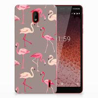 Nokia 1 Plus TPU Hoesje Flamingo - thumbnail