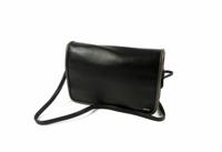 Dames soft schoudertasje portemonnee zwart taupe