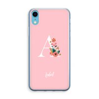 Pink Bouquet: iPhone XR Transparant Hoesje - thumbnail