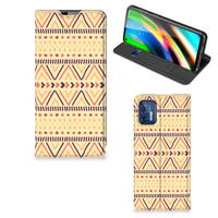 Motorola Moto G9 Plus Hoesje met Magneet Aztec Yellow