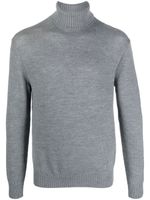 Jil Sander pull en maille à col roulé - Gris