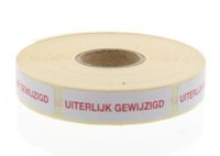 Strooketiket uiterlijk gewijzigd 44 x 11mm - thumbnail