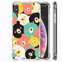 Apple iPhone Xs Max Stevig Bumper Hoesje Bears