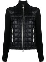 Moncler cardigan zippé à design matelassé - Noir - thumbnail