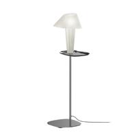 Wever & Ducre - Rever 1.0 S Vloerlamp Wit / Zwart Chroom