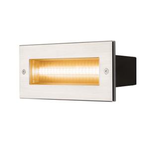 SLV Inbouw wandlamp Brick 950 lumen metaalgrijs 233650