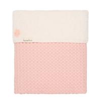 Koeka Oslo baby ledikantdeken teddy 100x150 cm Shadow Pink/Light Shadow Pink
