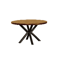 Tower Living Ronde Eettafel Selva Mangohout, ø130cm - Naturel - thumbnail