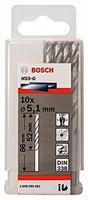 Bosch Pro HSS-G Metaalboor geslepen met 1/4 inch zeskantschacht (Ø 8 mm) Durchmesser: 5.1/Gesamtlänge in mm: 86