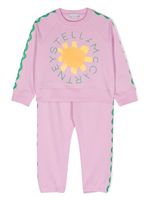 Stella McCartney Kids survêtement en coton à logo imprimé - Rose