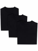 Jil Sander lot de trois t-shirts en coton biologique - Noir