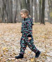 Waterproof Softshell Overall Comfy Green Camouflage Jumpsuit - thumbnail