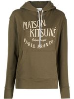 Maison Kitsuné hoodie en jersey à logo imprimé - Vert