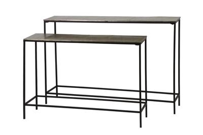 Light & Living Sidetable Hartsville, set van 2 stuks, donker bruin brons