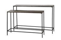 Light & Living Sidetable Hartsville, set van 2 stuks, donker bruin brons