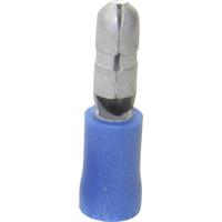 TRU COMPONENTS 1583183 Ronde connector 1.50 mm² 2.50 mm² Stift-Ø: 4 mm Deels geïsoleerd Blauw 1 stuk(s) - thumbnail