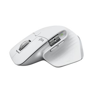 Logitech MX Master 3S Ergonomische muis Bluetooth, Radiografisch Optisch Lichtgrijs 7 Toetsen 8000 dpi Afneembare kabel, Ergonomisch, Intelligent scrollwiel,