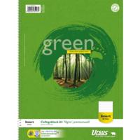 Ursus Classic 608570010 Collegeblok Groen DIN A4 Gelijnd Aantal paginas: 80