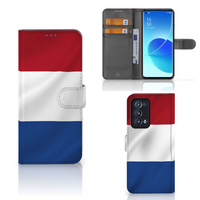 OPPO Reno 6 Pro Plus 5G Bookstyle Case Nederlandse Vlag - thumbnail