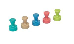 Maul Magneet 6168499 (Ø x h) 12 mm x 16 mm Kegel Roze, Atlantic Blue, Turquoise, Lime, Sahara 10 stuk(s) 6168499