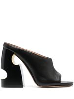 Off-White mules Pop Meteor 135 mm en cuir - Noir