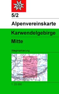 Wandelkaart 05/2 Alpenvereinskarte Karwendelgebirge - Mitte | Alpenver