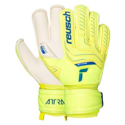 Reusch Keepershandschoenen Goud Evolution Attrakt - Geel/Blauw/Wit Reusch Keepershandschoenen Goud Evolution Attrakt - Geel/Blauw/Wit