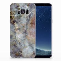 Samsung Galaxy S8 Plus TPU Siliconen Hoesje Marmer Grijs - thumbnail