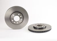 Remschijf COATED DISC LINE BREMBO, Remschijftype: Binnen geventileerd, u.a. für Opel, Saab, Vauxhall, Lotus - thumbnail