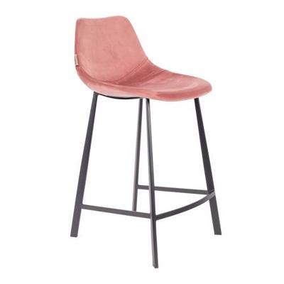 Dutchbone Franky Velvet Counter barkruk (set van 2) Dutchbone Franky Velvet Counter barkruk (set van 2)