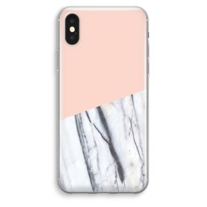 A touch of peach: iPhone XS Max Transparant Hoesje