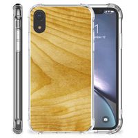 Apple iPhone Xr Stevig Telefoonhoesje Licht Hout