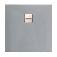 Boss & Wessing Composiet Douchebak Square 80x80 cm Grijs - Pizarra